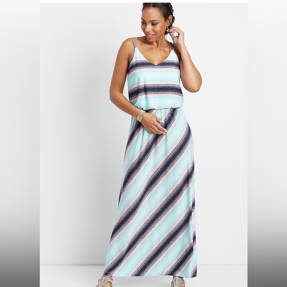 Maurices Colorful Spring/Summer Maxi Dress Size XS (fits like an XS and S)